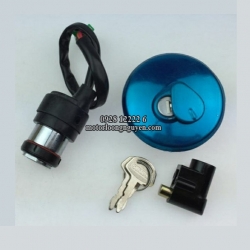 BỘ KHÓA CÔNG TẮC-NẮP XĂNG-KHÓA CỔ SUZUKI GN125