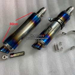 PÔ INOX LÊN TITAN 7 MÀU LOẠI 30CM CHO TAY GA VÀ XE NHỎ